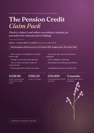 Cover of the Pension Credit Claim Pack 2026/27